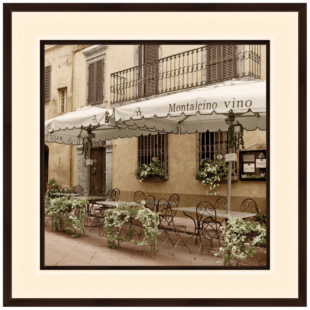 European Cafe II 32" Square Photo Wall Art