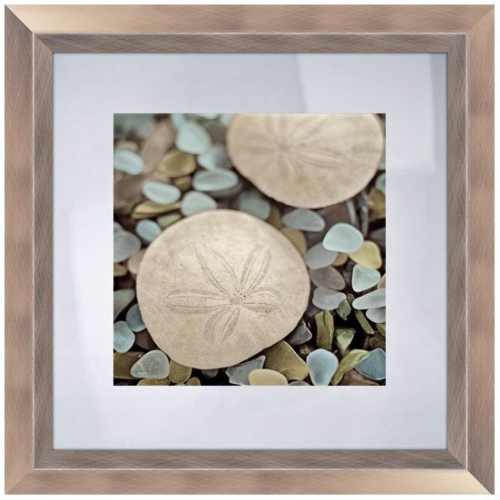 Blue Shells II 18 1/2" Square Coastal Wall Art
