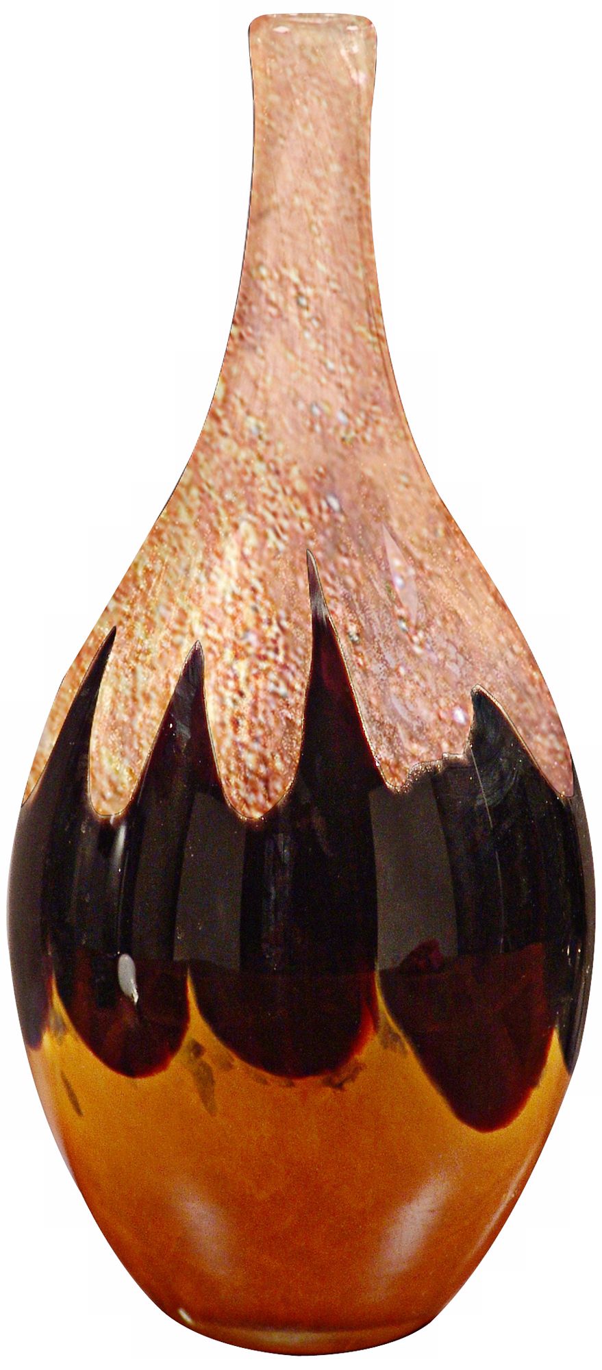 Dale Tiffany Sonora Tall Hand-Blown Art Glass Vase