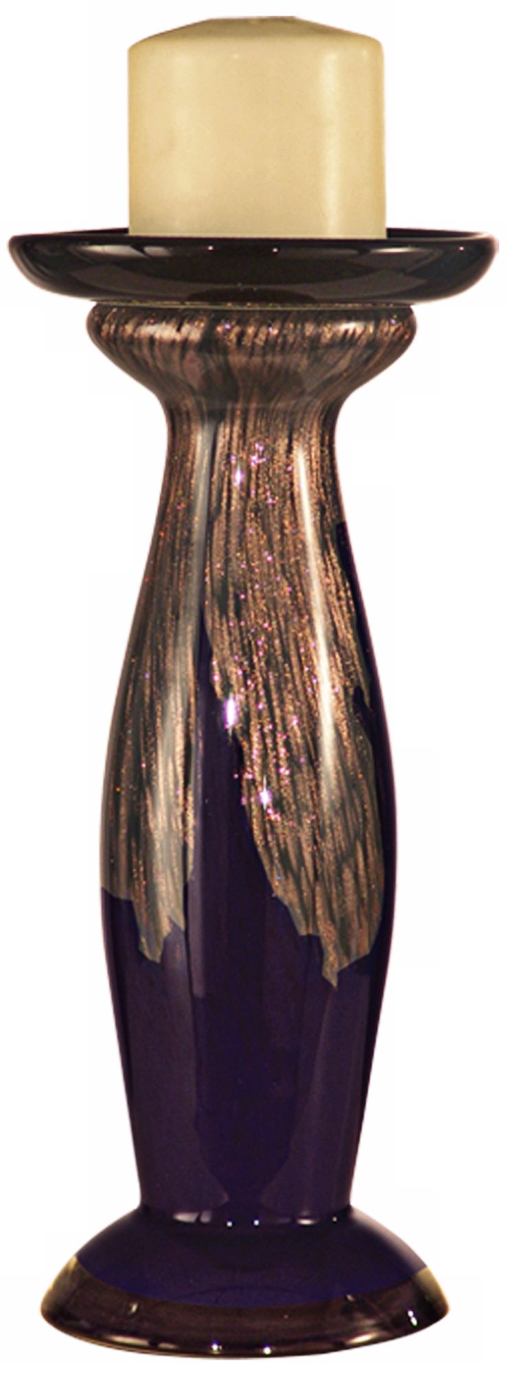 Dale Tiffany Cambridge Tall Art Glass Candle Holder