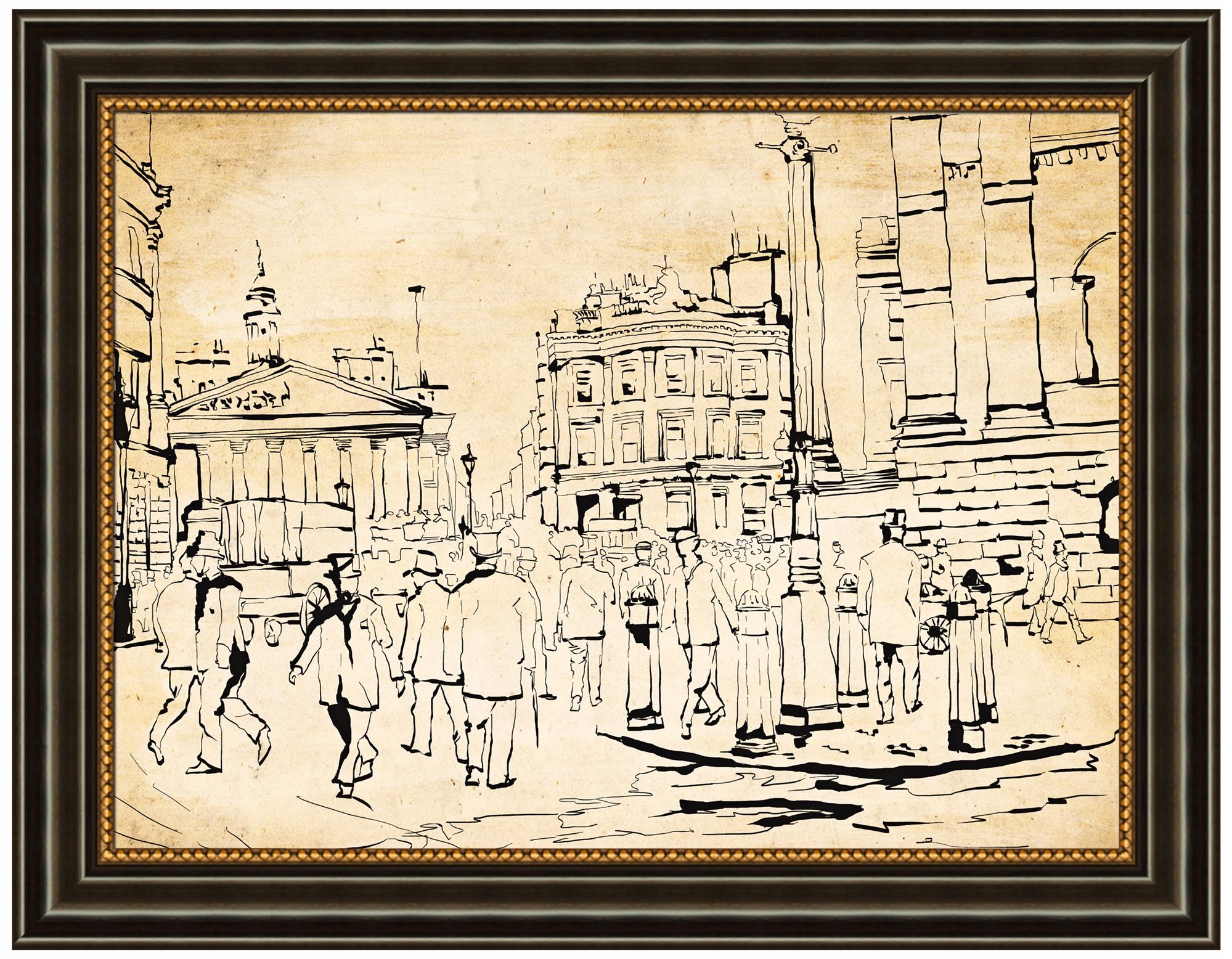 High Street 36" Wide Framed Retro Wall Art