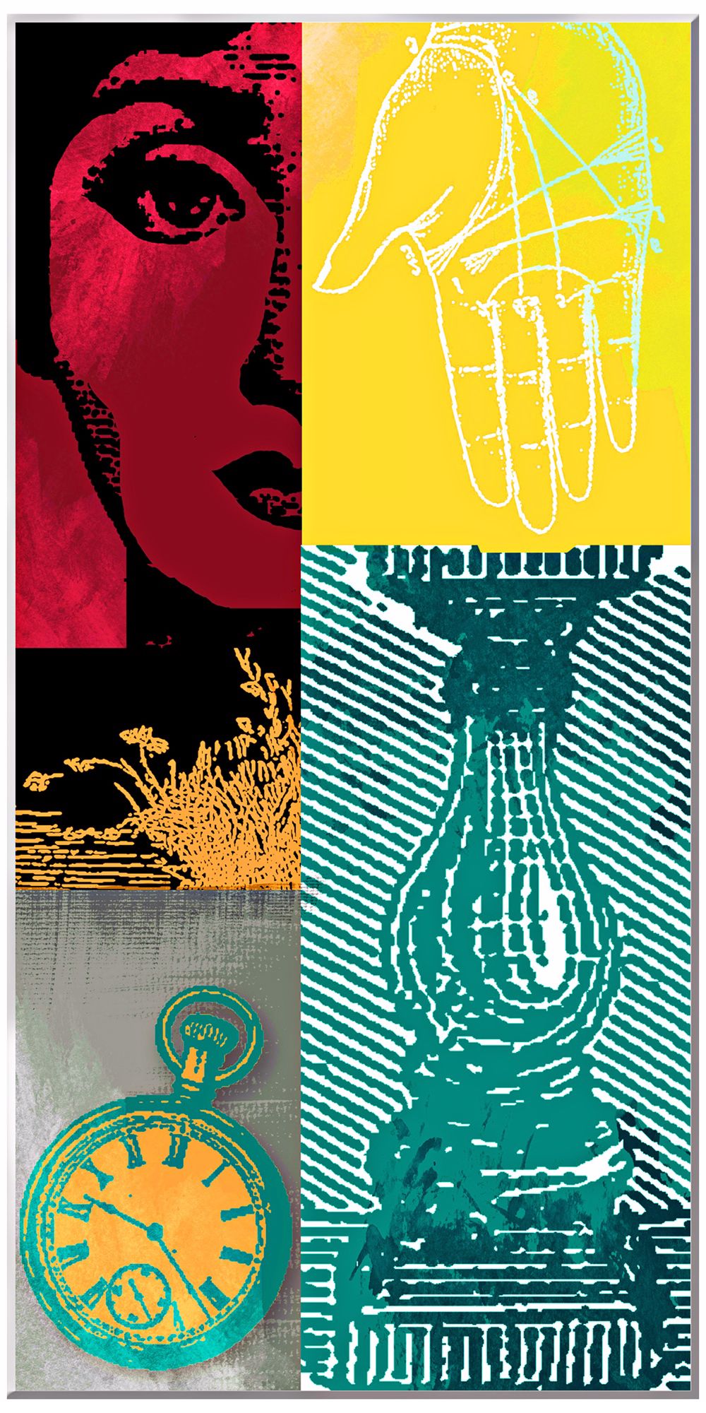 Vicart II 16" Wide European Contemporary Wall Art