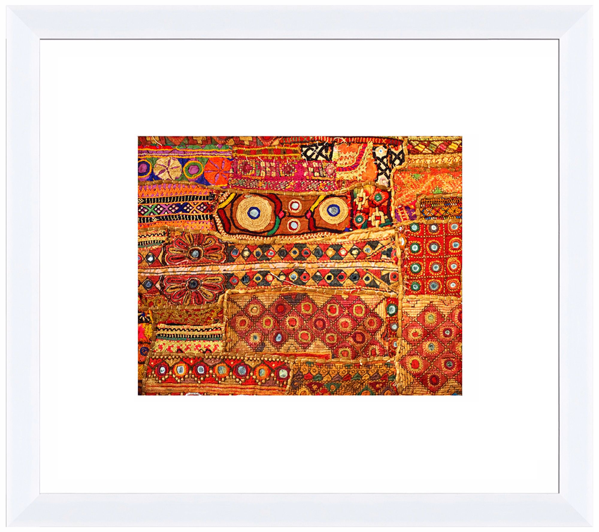 Organic Tapestry II 18" Wide Framed Wall Art