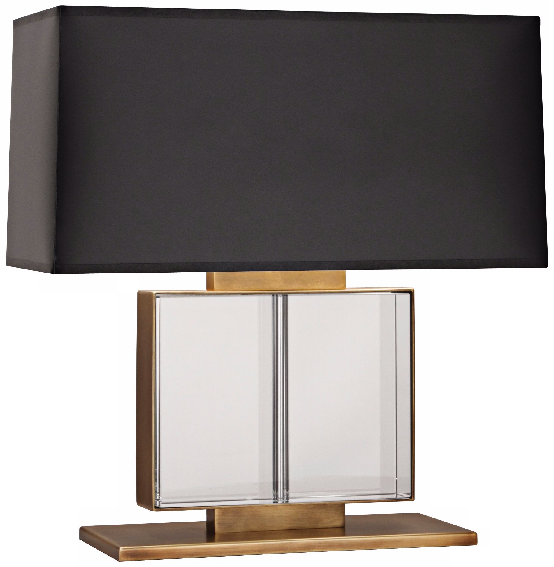 Robert Abbey Sloan Wide Brass Table Lamp