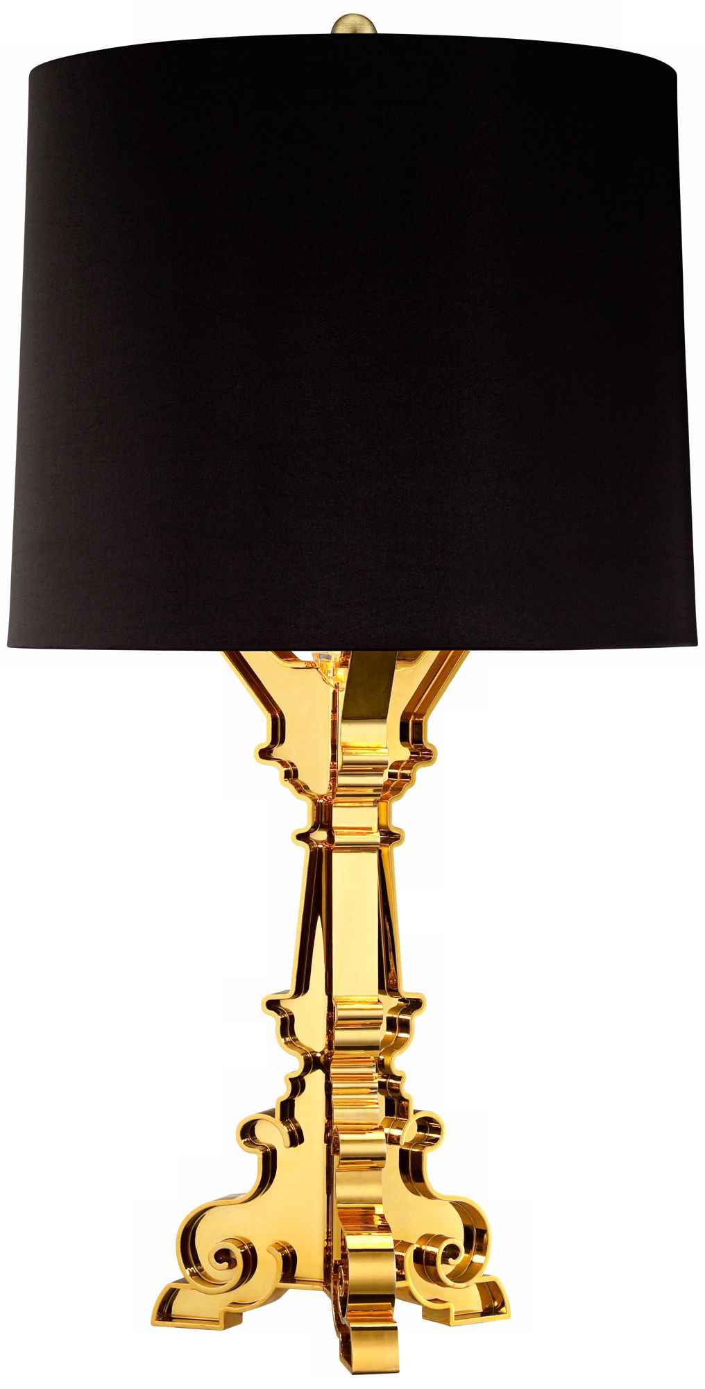 Baroque Gold Plate Acrylic Table Lamp