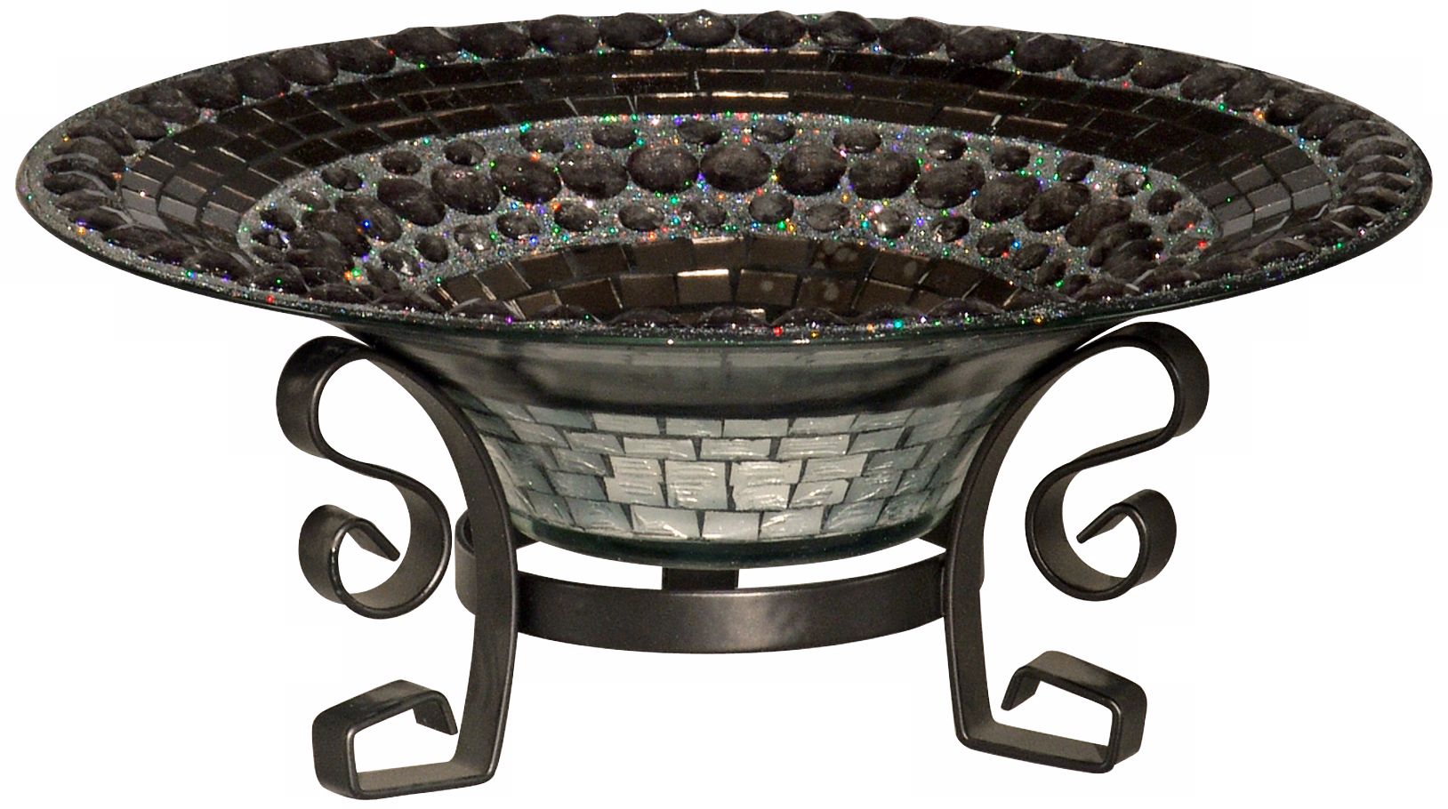 Dale Tiffany Egyptian Hazelnut Mosaic Art Glass Bowl