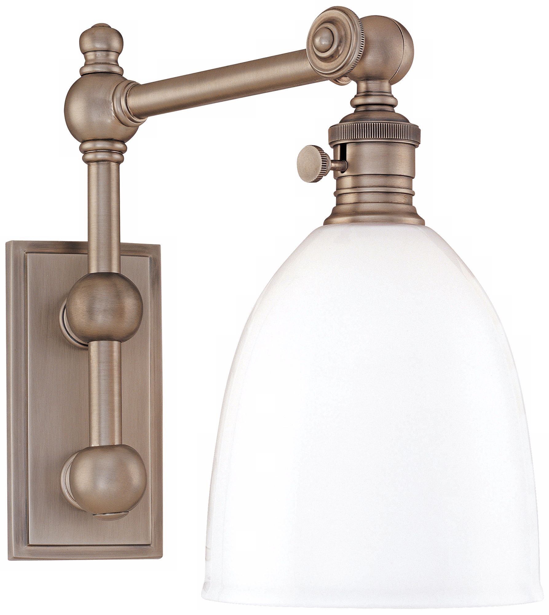 Roslyn Antique Nickel Retro Wall Sconce