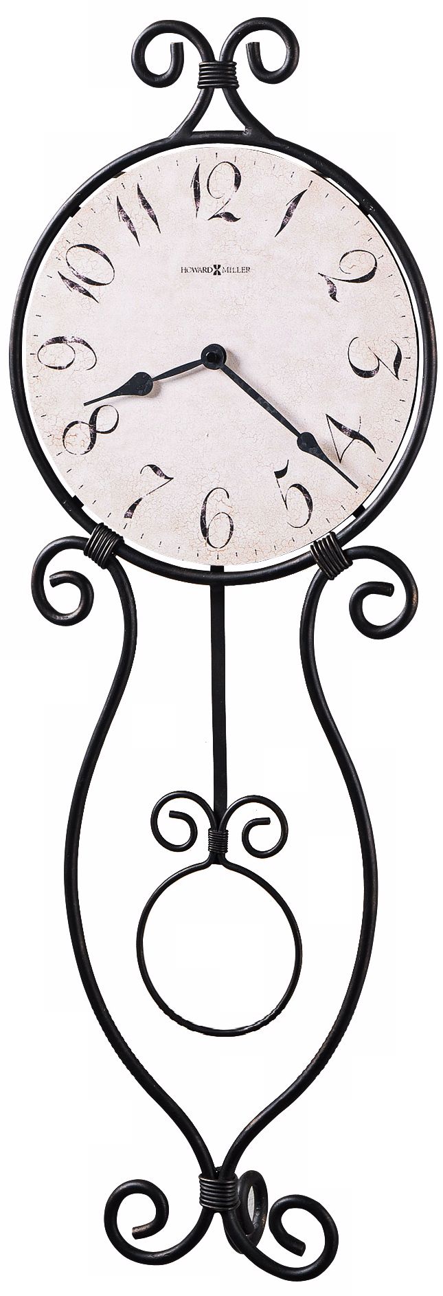 Howard Miller Loretta 33 1/4" High Iron Wall Clock