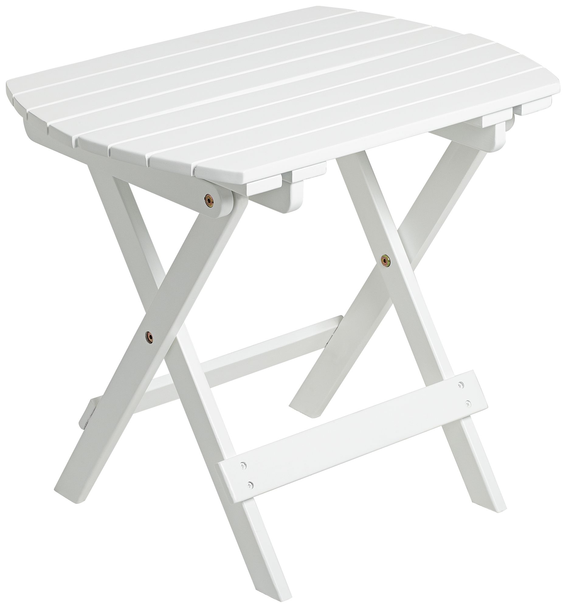 Monterey White Outdoor Wood Side Table