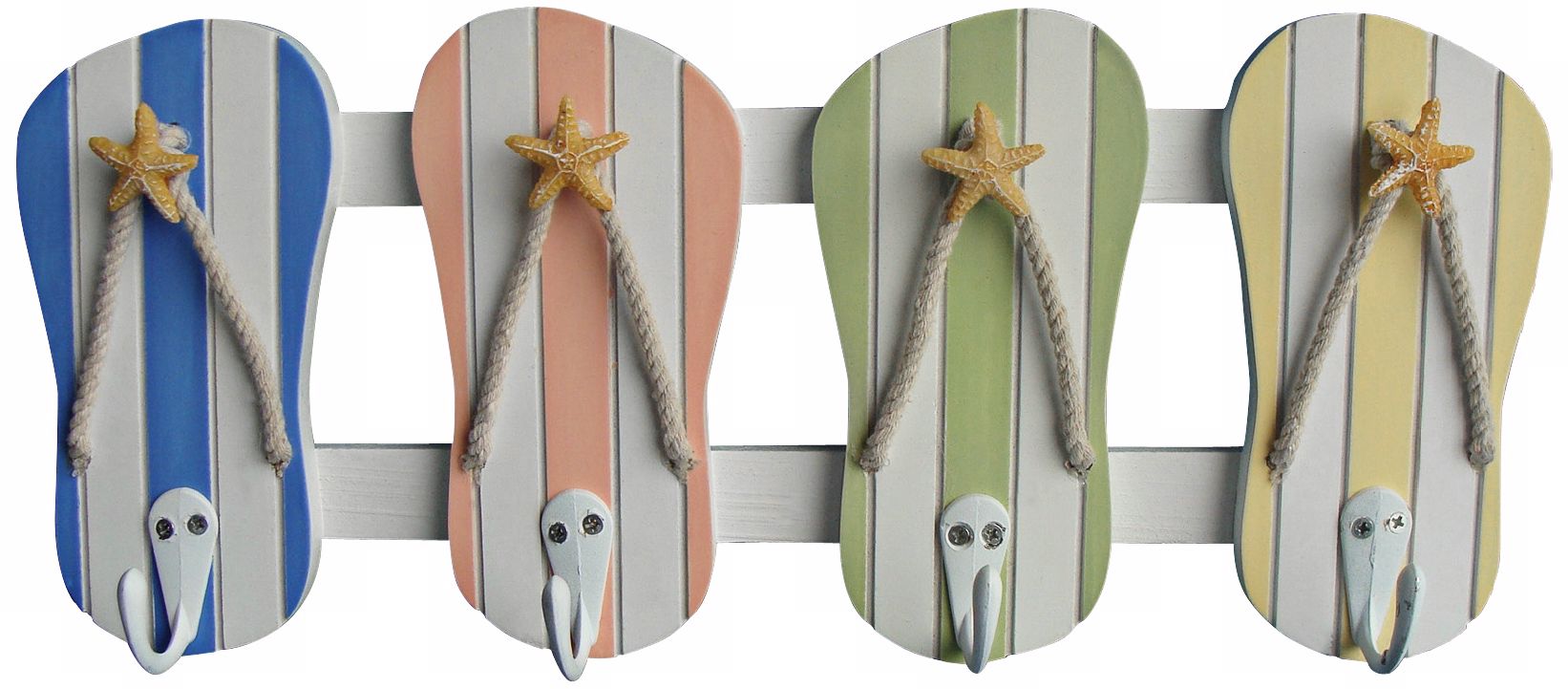 Judith Edwards Designs Beach Color Flip Flop Wall Hooks