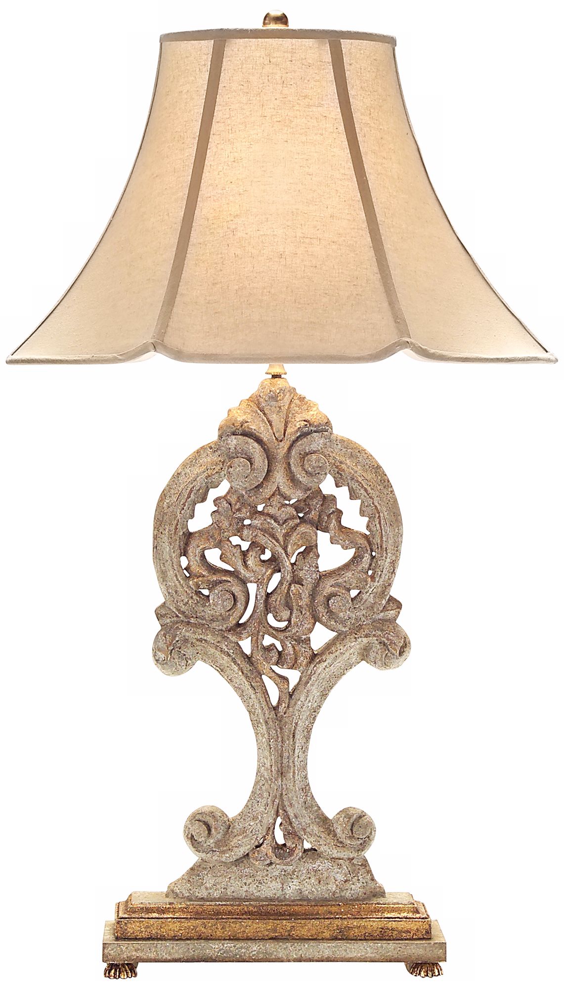 John Richard Weathered Wood Table Lamp