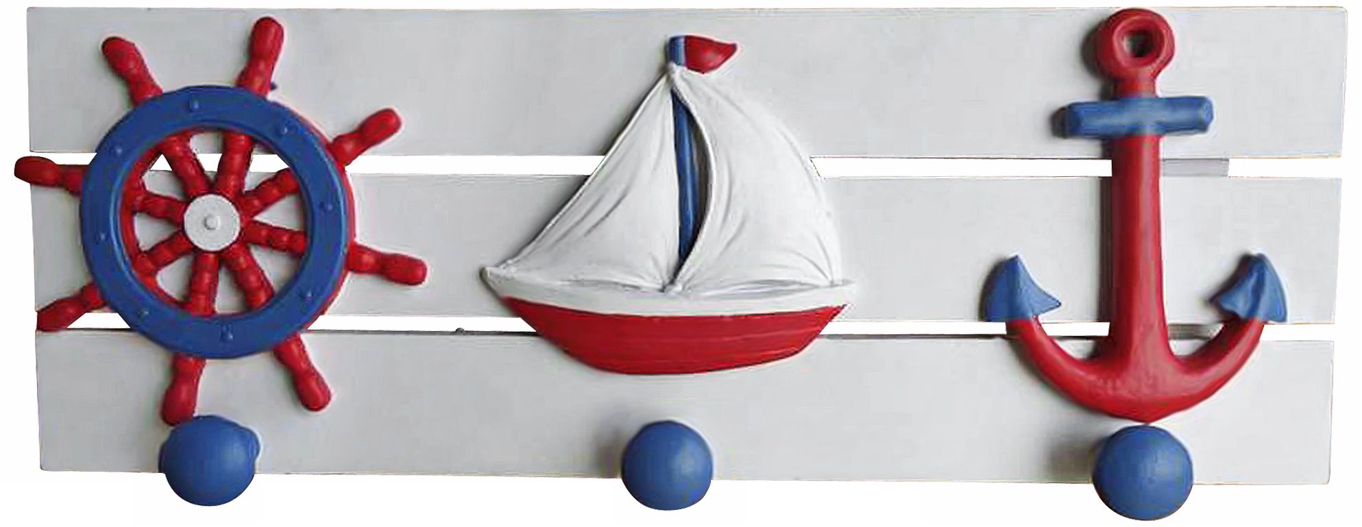 Judith Edwards Designs Hand-Painted Nautical Wall Pegs