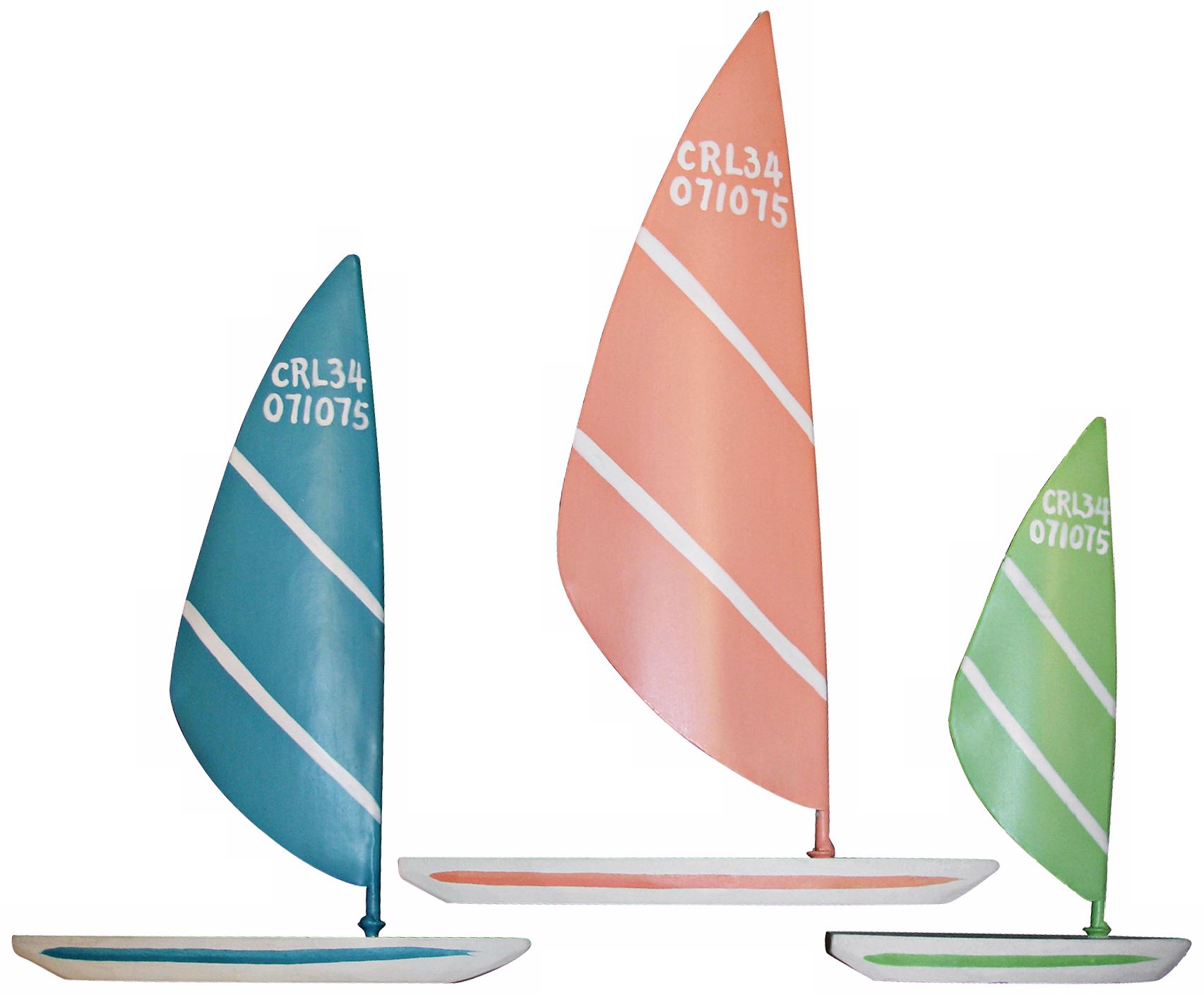 Judith Edwards Designs Set of 3 Colorful Sailboards