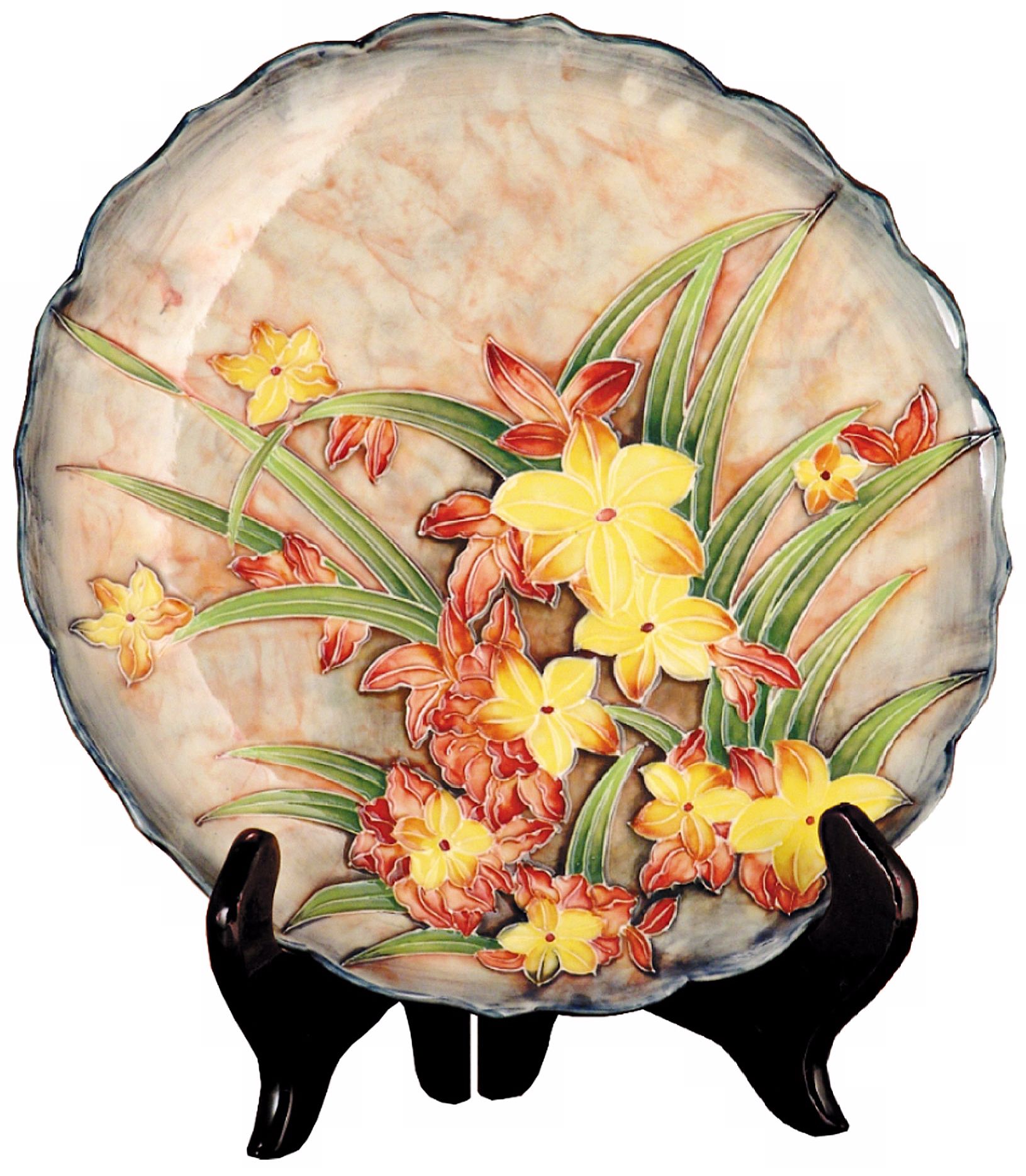 Dale Tiffany Springtime Hand-Painted Porcelain Plate