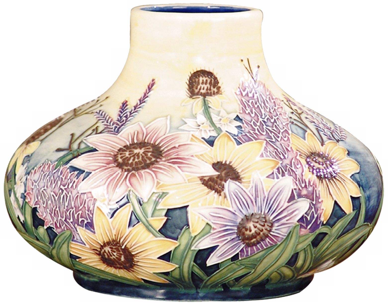 Dale Tiffany English Garden Floral Porcelain Gourd Vase