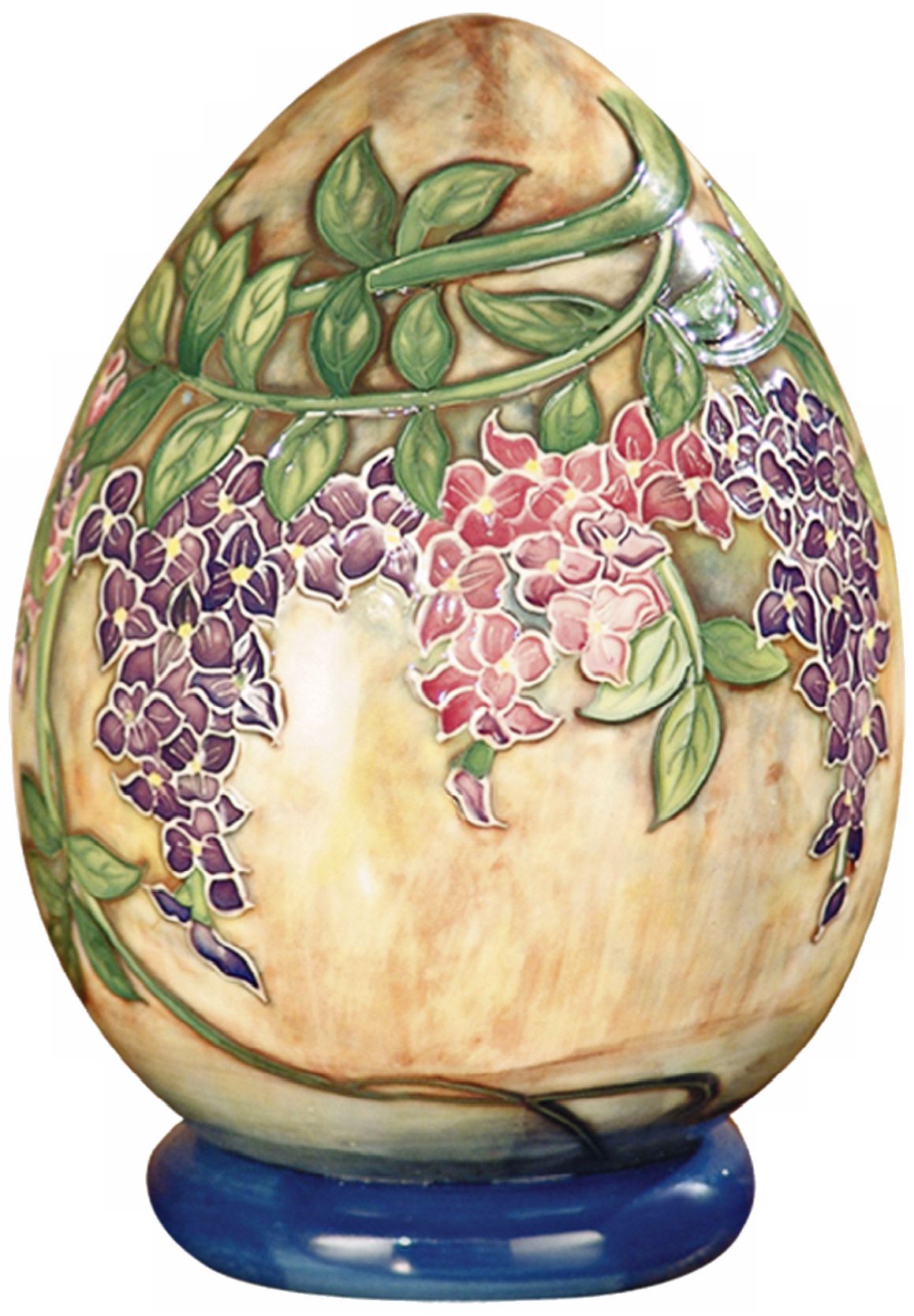Dale Tiffany Wisteria Hand-Painted Porcelain Egg