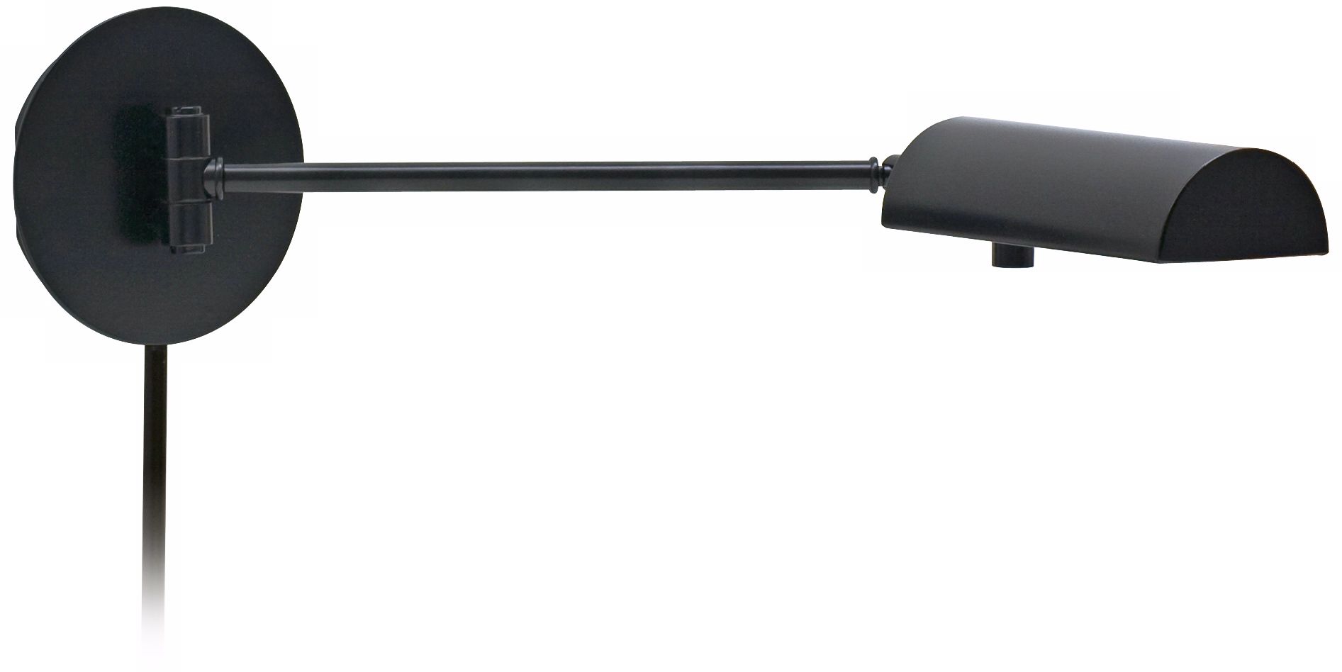 House of Troy Generation Black Swing Arm Wall Lamp