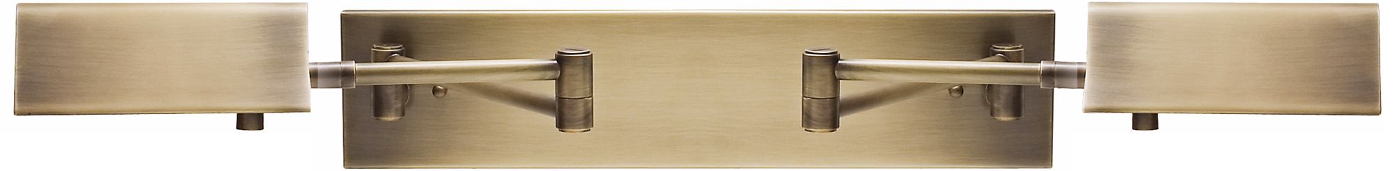 House of Troy Pinnacle Brass Double Swing Arm Wall Lamp