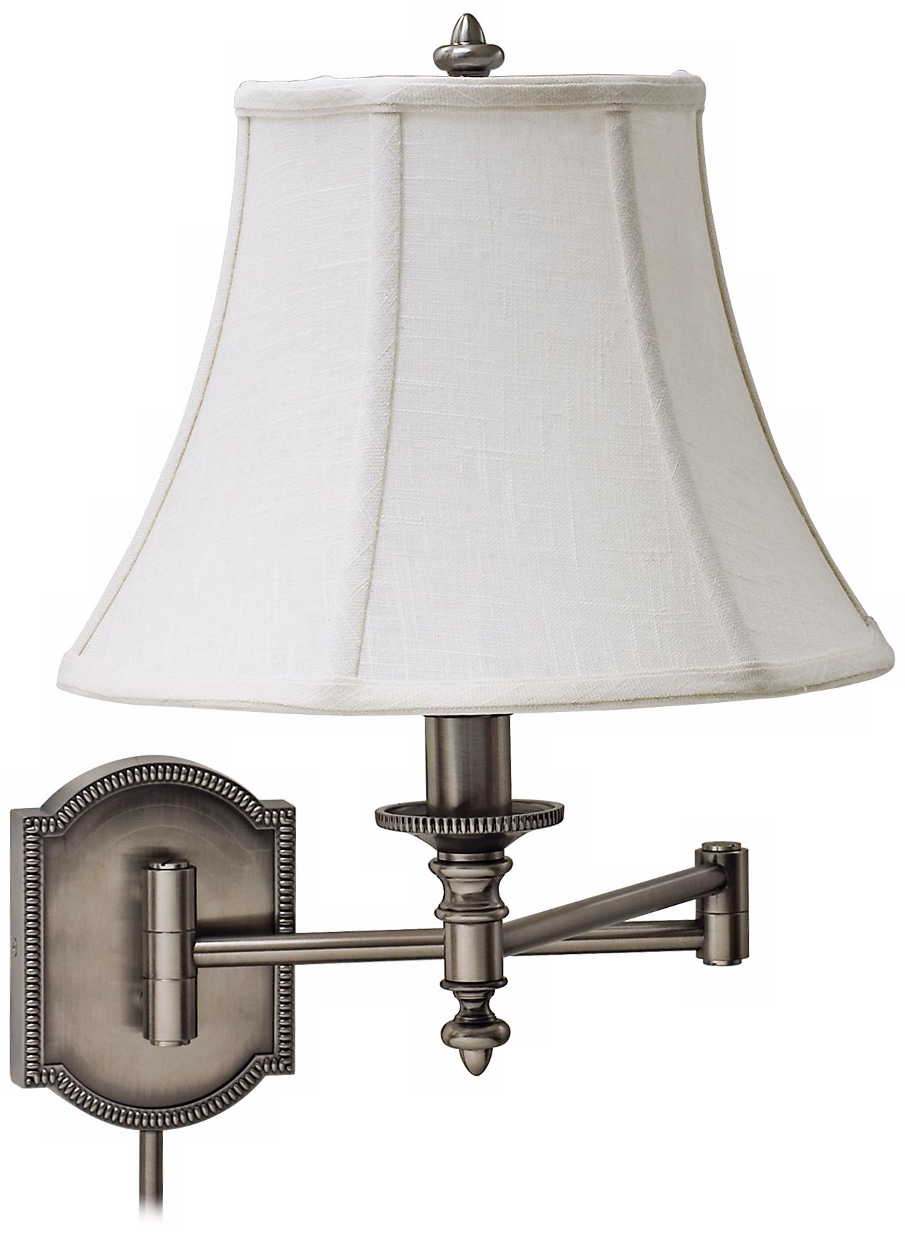 House of Troy Decorative Silver Swing Arm Wall Lamp