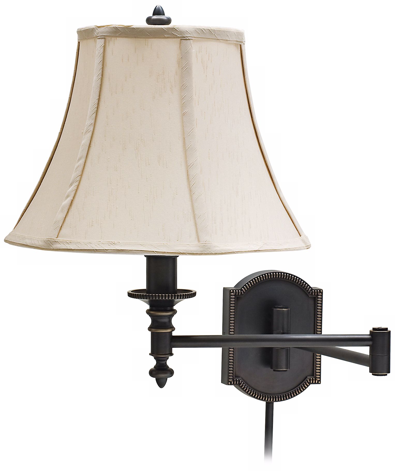 House of Troy Decorative Bronze Swing Arm Wall Lamp