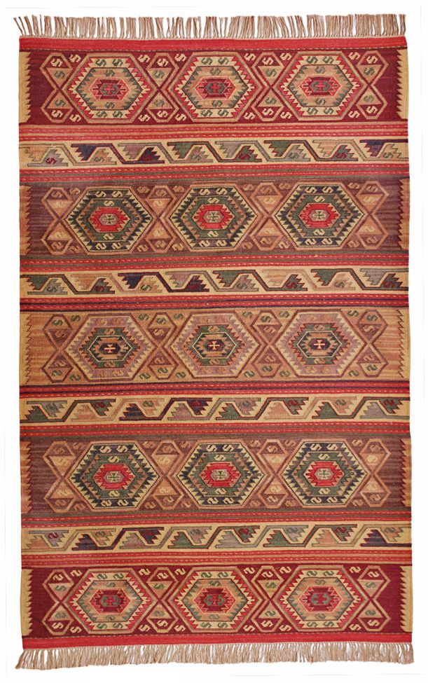 Classic Home Sara Kilim Red Area Rug