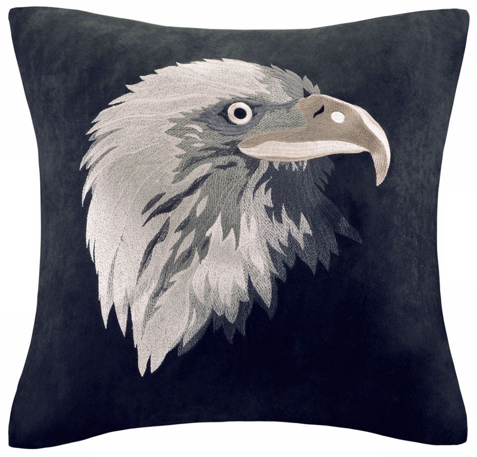 Woolrich Eagle Head Accent Pillow