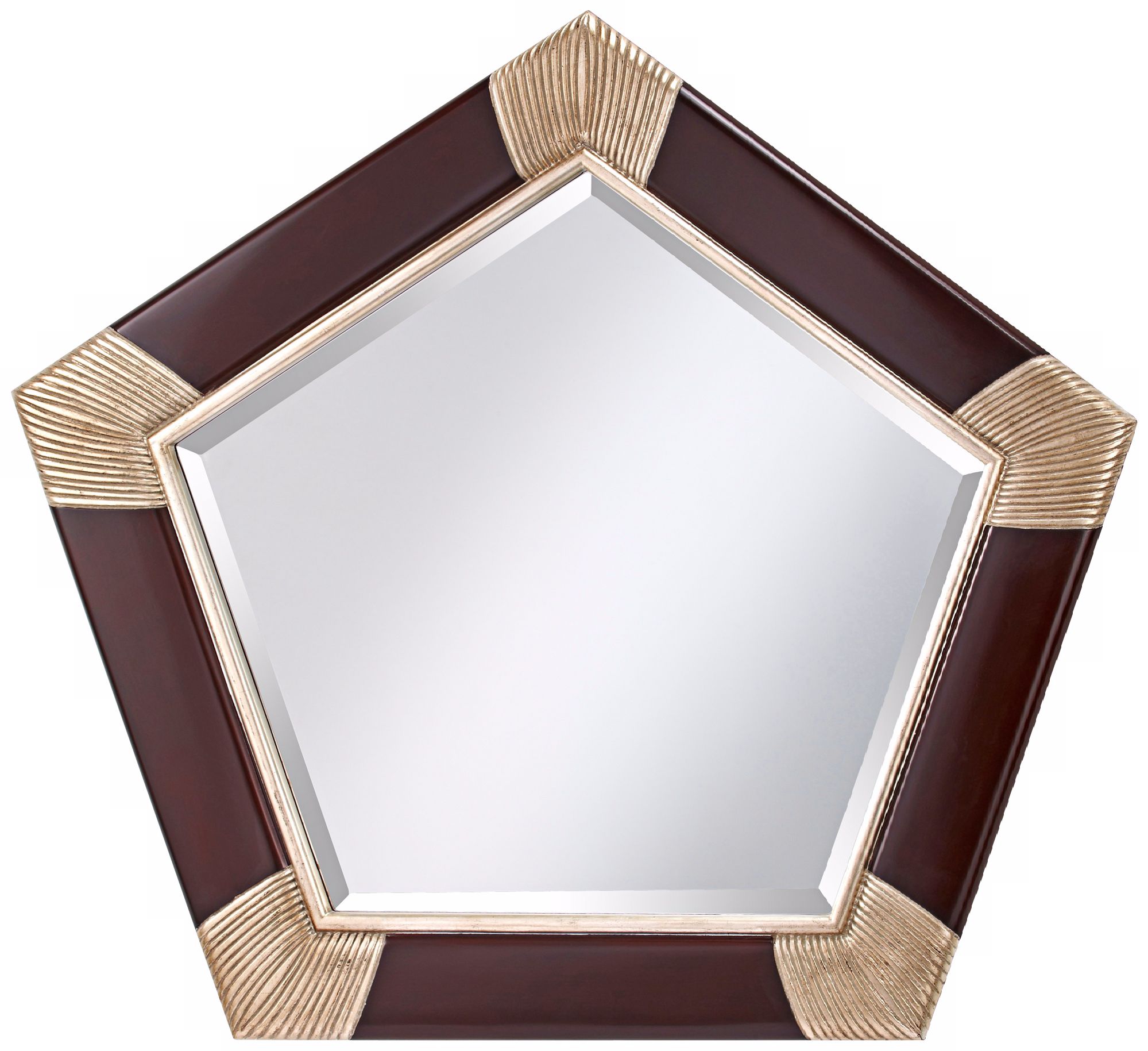 Murray Feiss Penelope 41 3/4" Wide Pentagon Wall Mirror