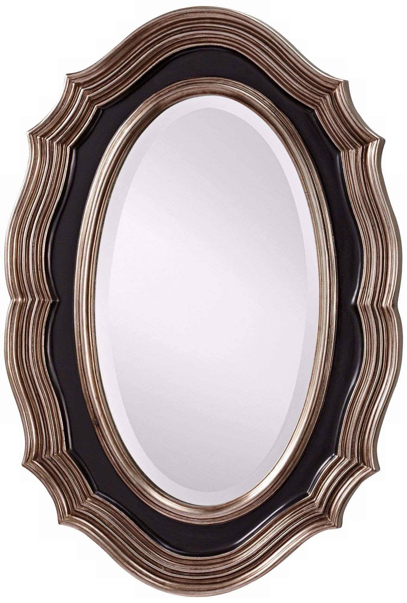 Murray Feiss Julia 35" High Oval Wall Mirror