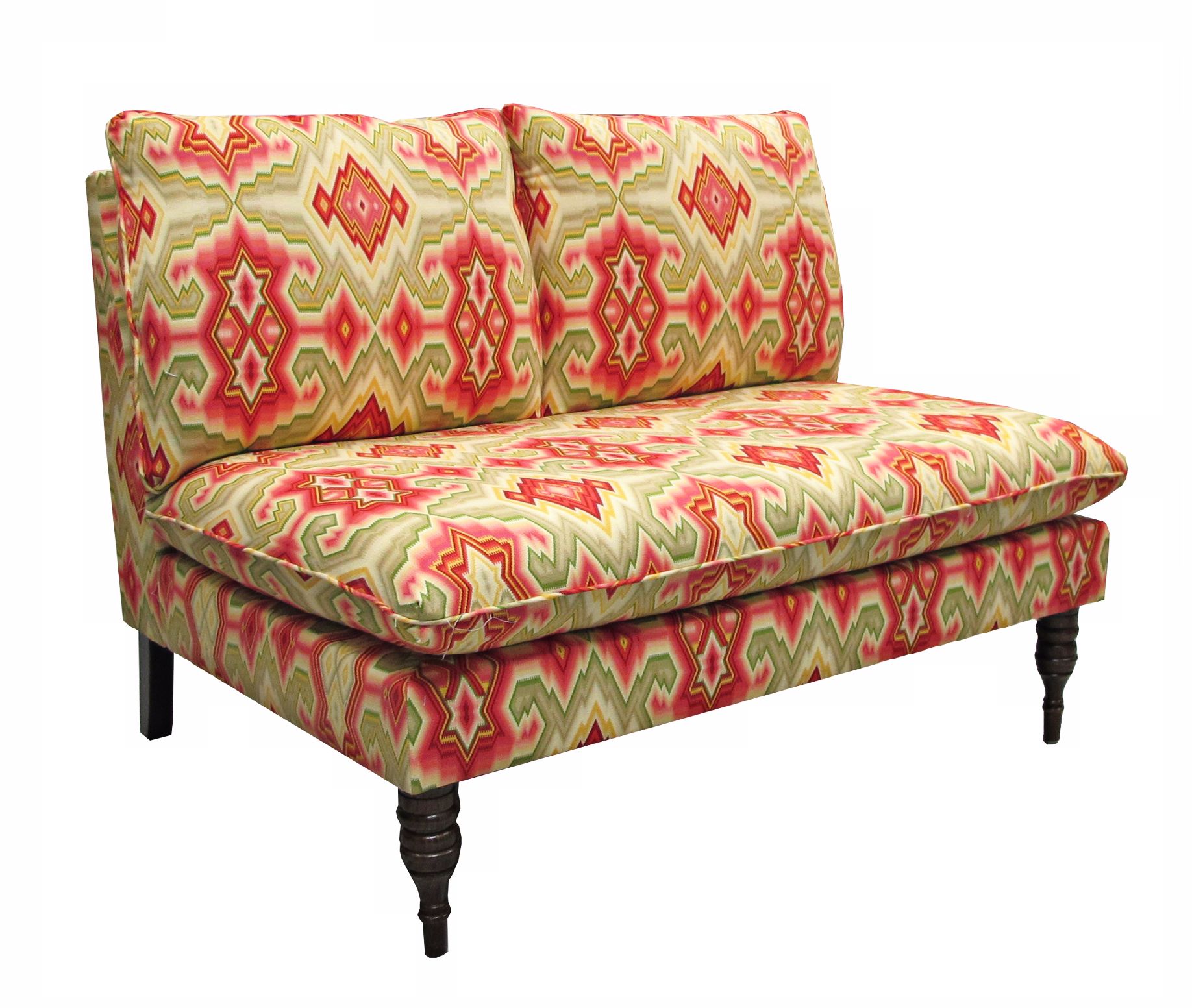 Tangine Fiesta Diamond Maze Armless Chaise