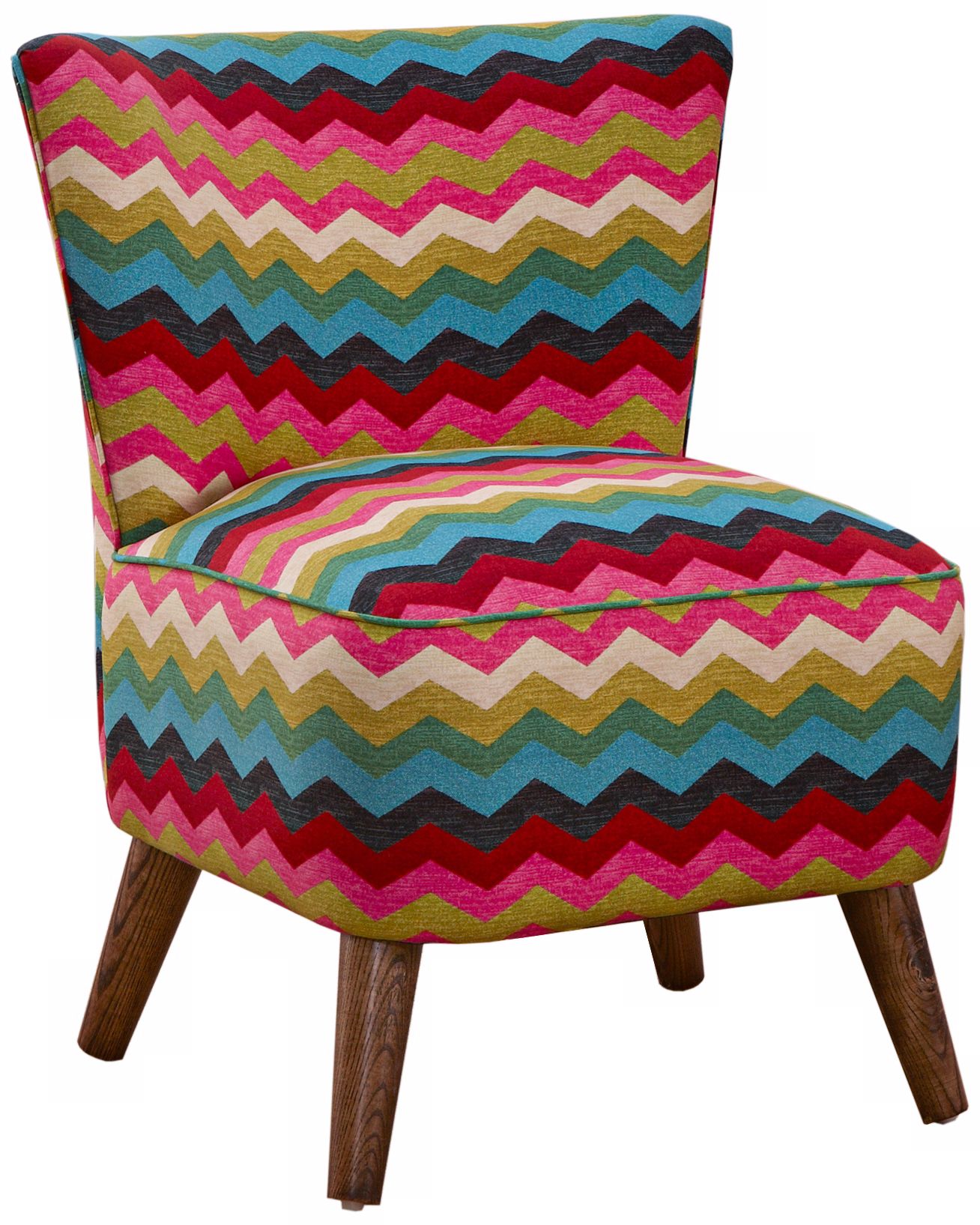 Annabelle Modern Desert Flower Panama Wave Linen Chair