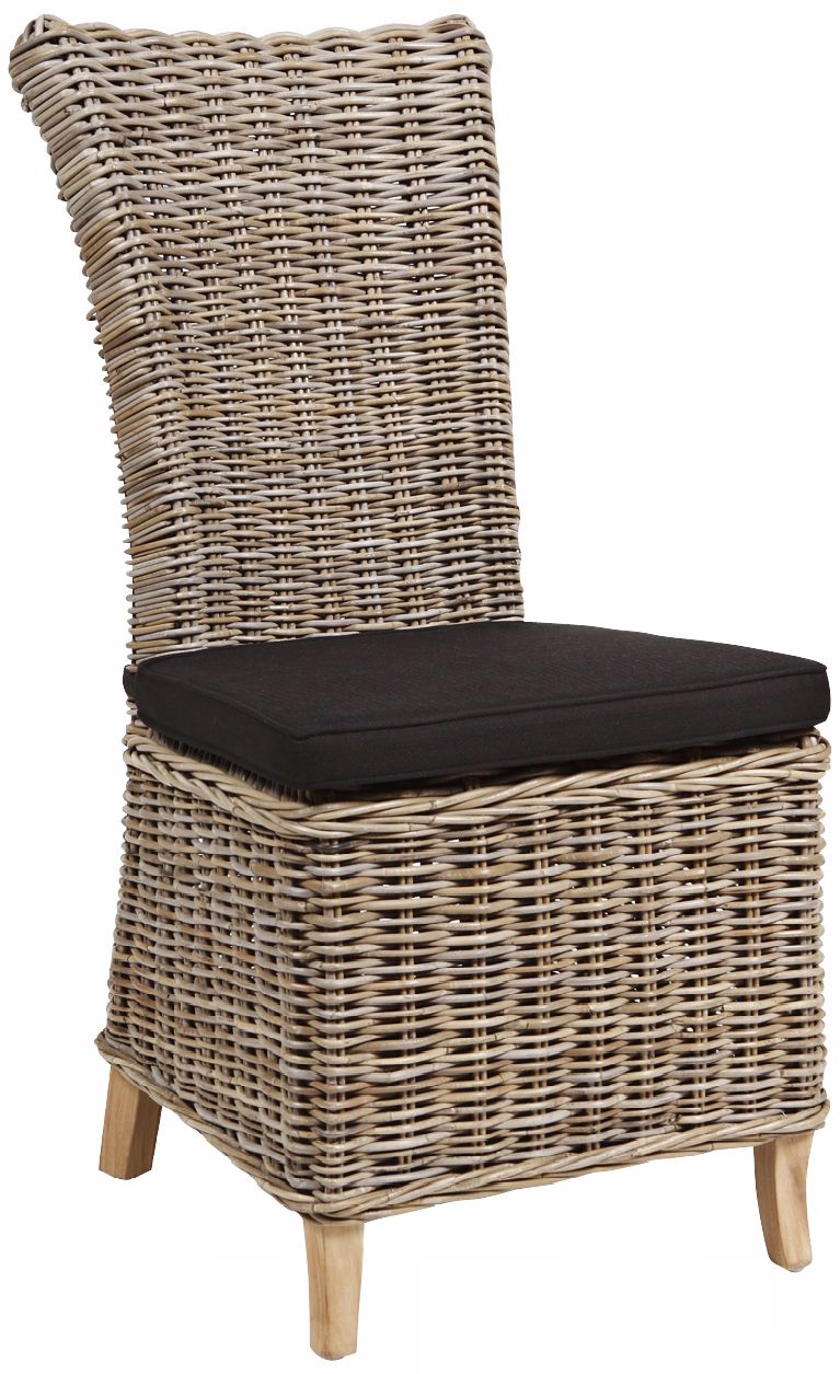 Astana Rattan and Reclaimed Teak Wood Chair