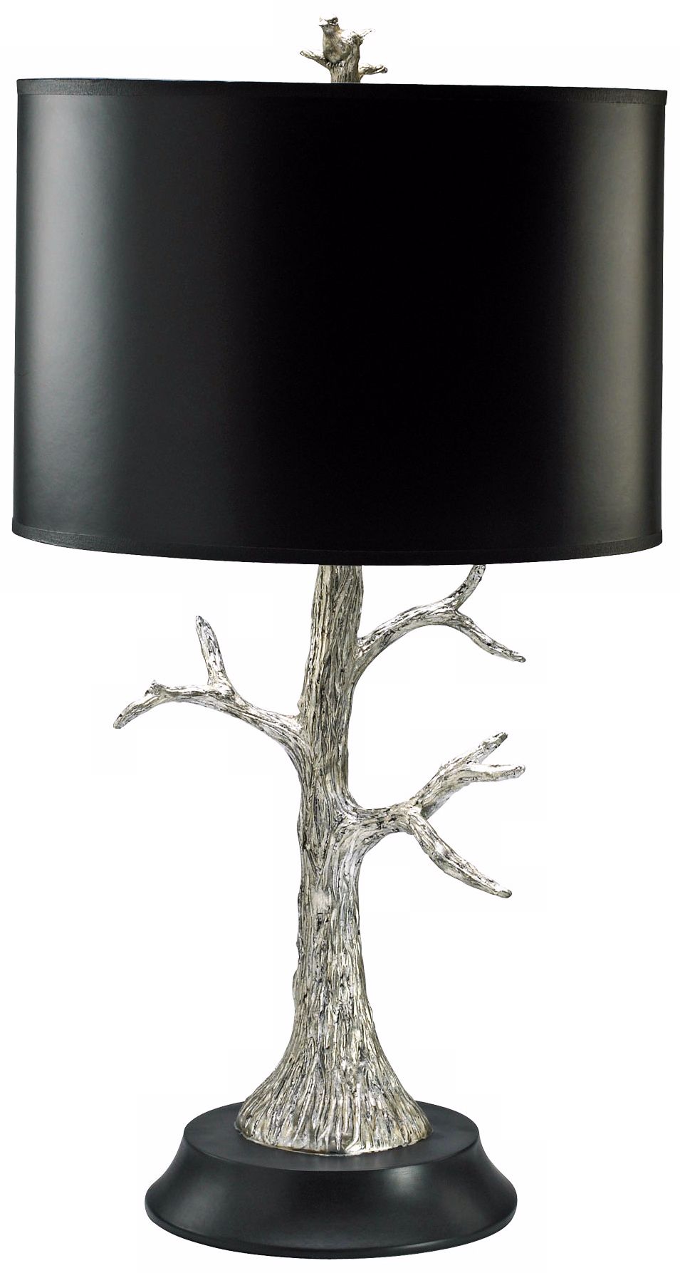 Silver Tree Wood Table Lamp