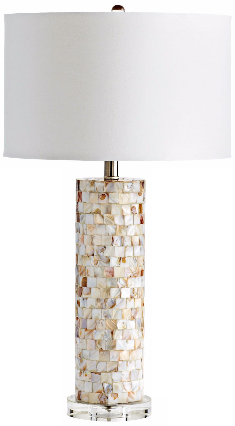 West Palm Mother of Pearl Tiled Table Lamp