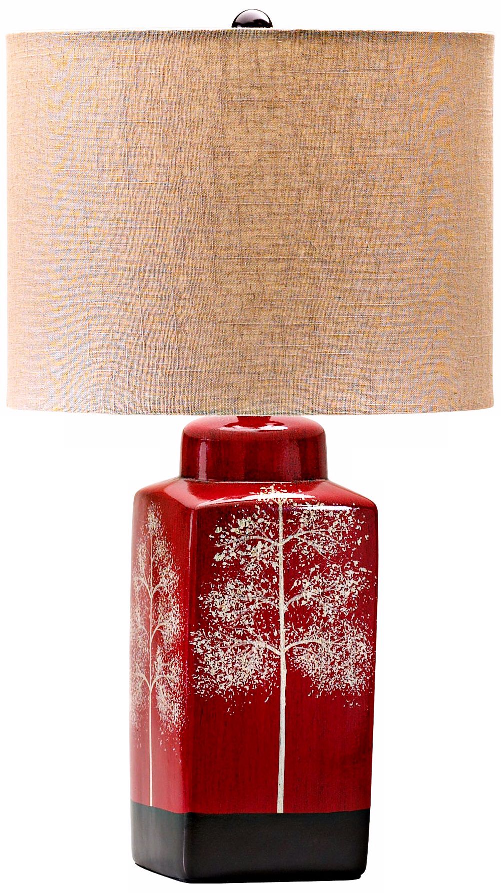 Thomas Branch Details Red Table Lamp