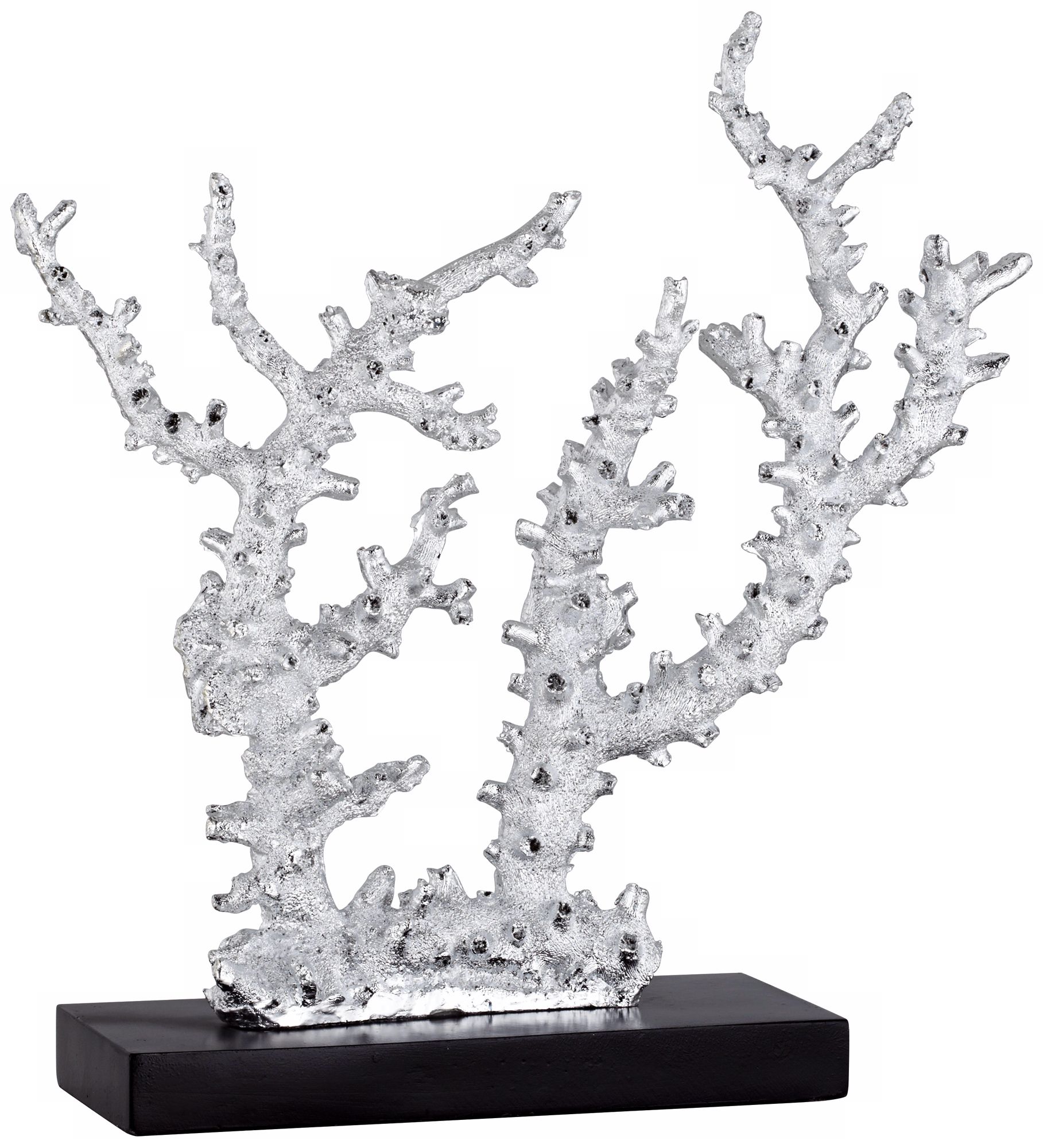 Silver Coral Statue