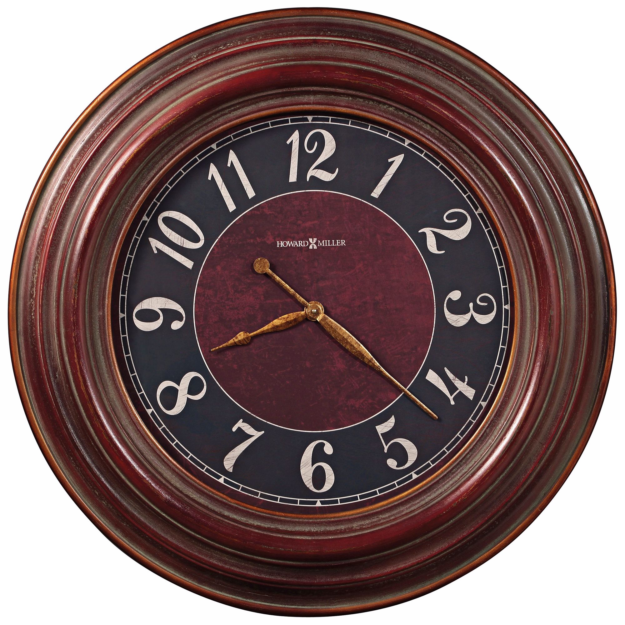 Howard Miller 35 1/2" McClure Antique Red Wall Clock