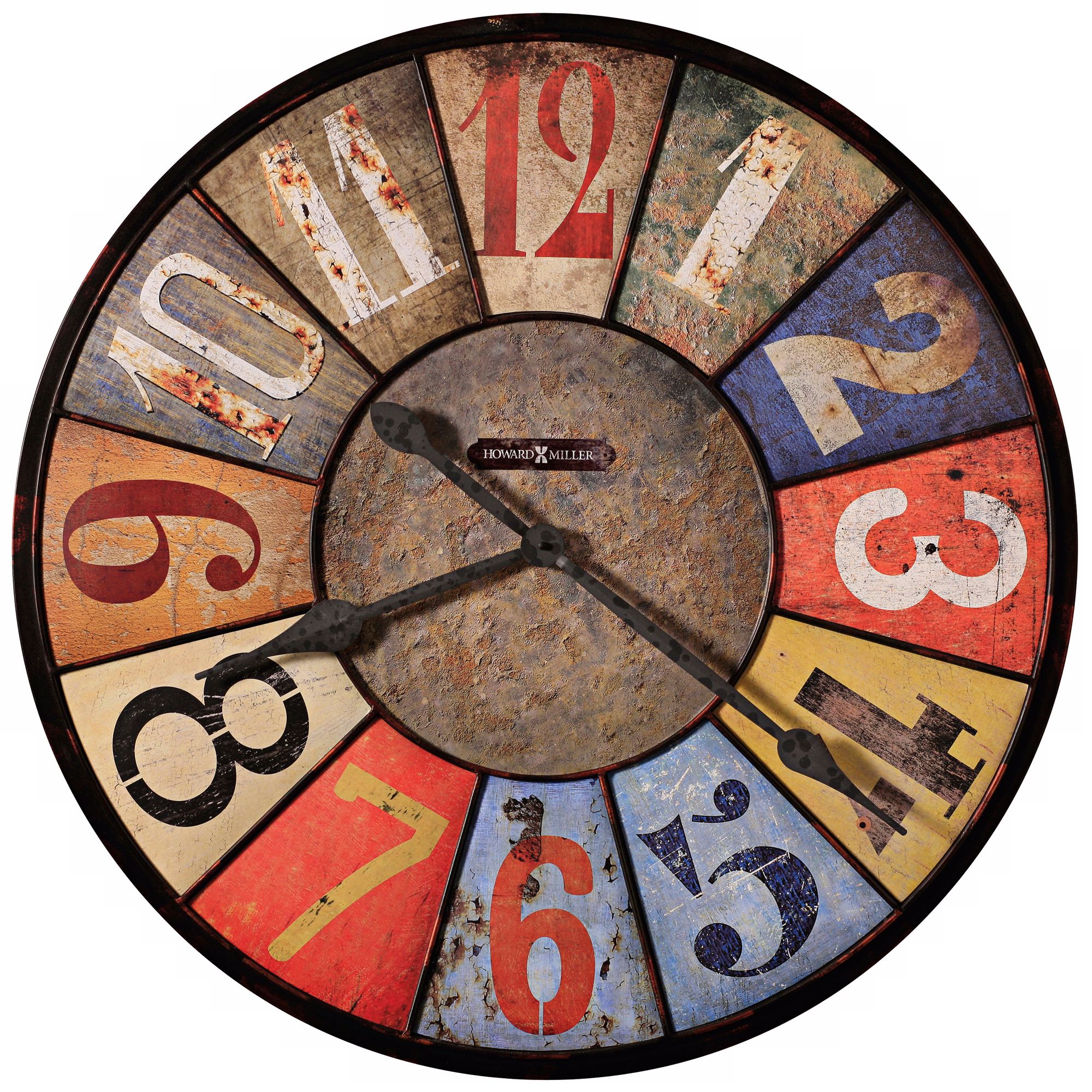Howard Miller County Line 30 3/4" Wide Metal Wall Clock