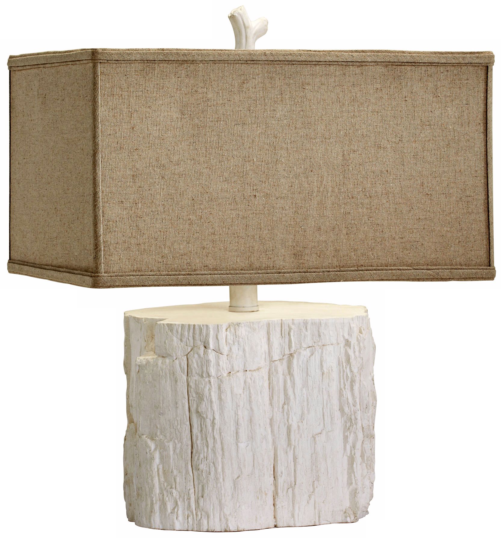 Simon Tree Stump White Table Lamp