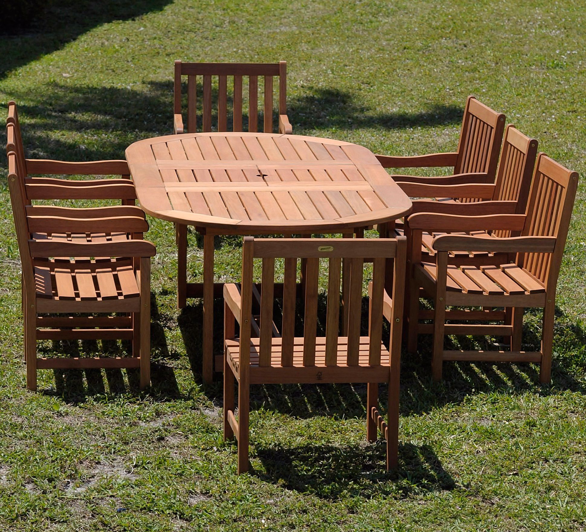 Amazonia 9-Piece Milano Deluxe Grand Extendable Table Set