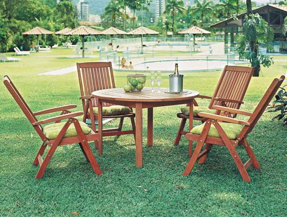 Amazonia 5-Piece Porto Round Outdoor Dining Set