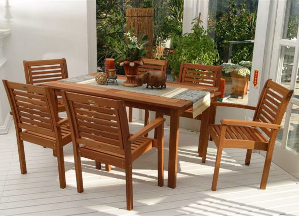Amazonia 7-Piece Milano Rectangular Dining Set