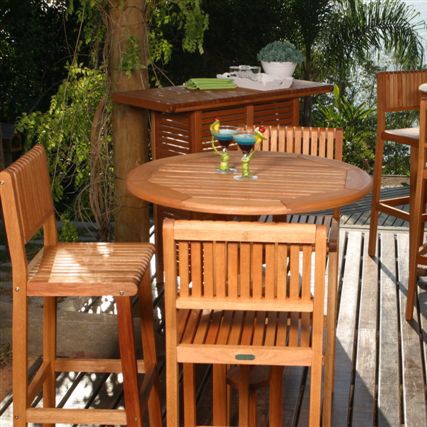 Amazonia Ibiza 4-Piece Outdoor Bar Set