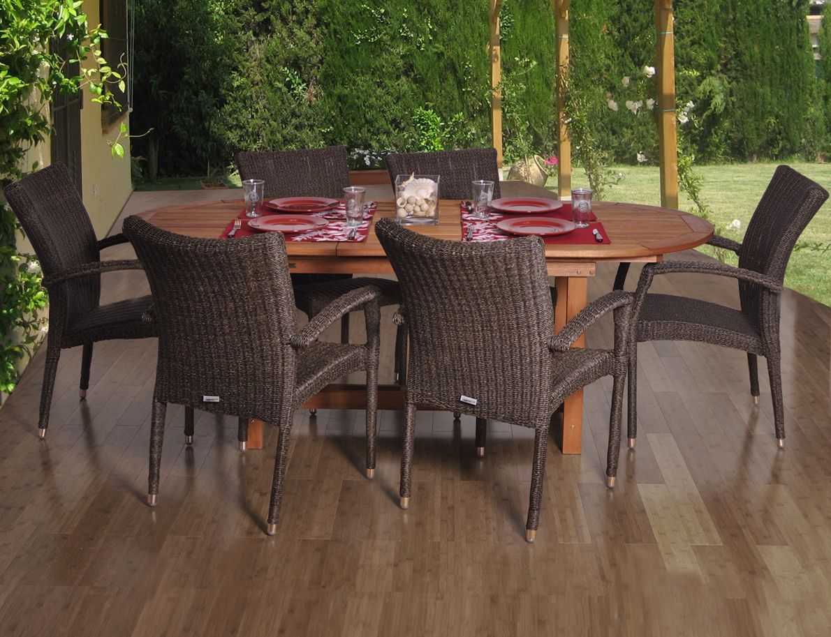 Amazonia 7-Piece Le Mans Deluxe Dining Set