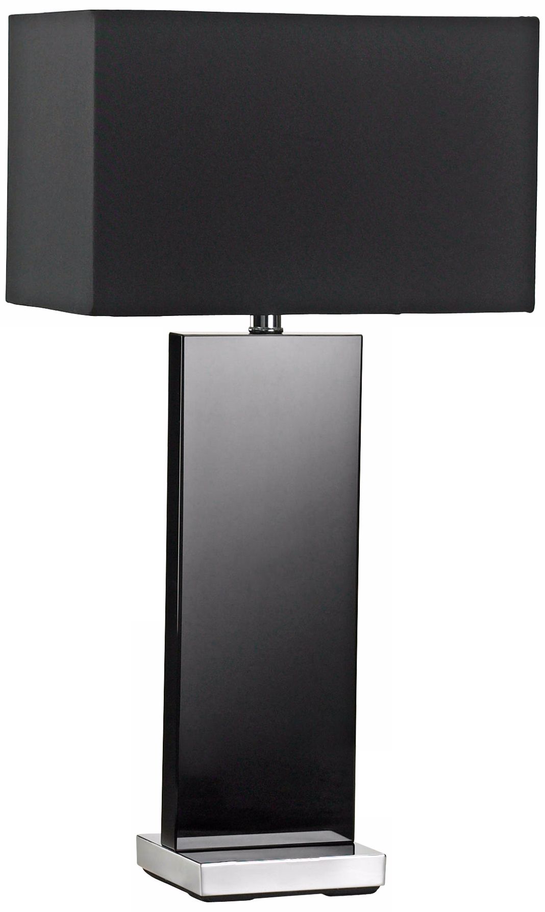 Vista Black Crystal Table Lamp