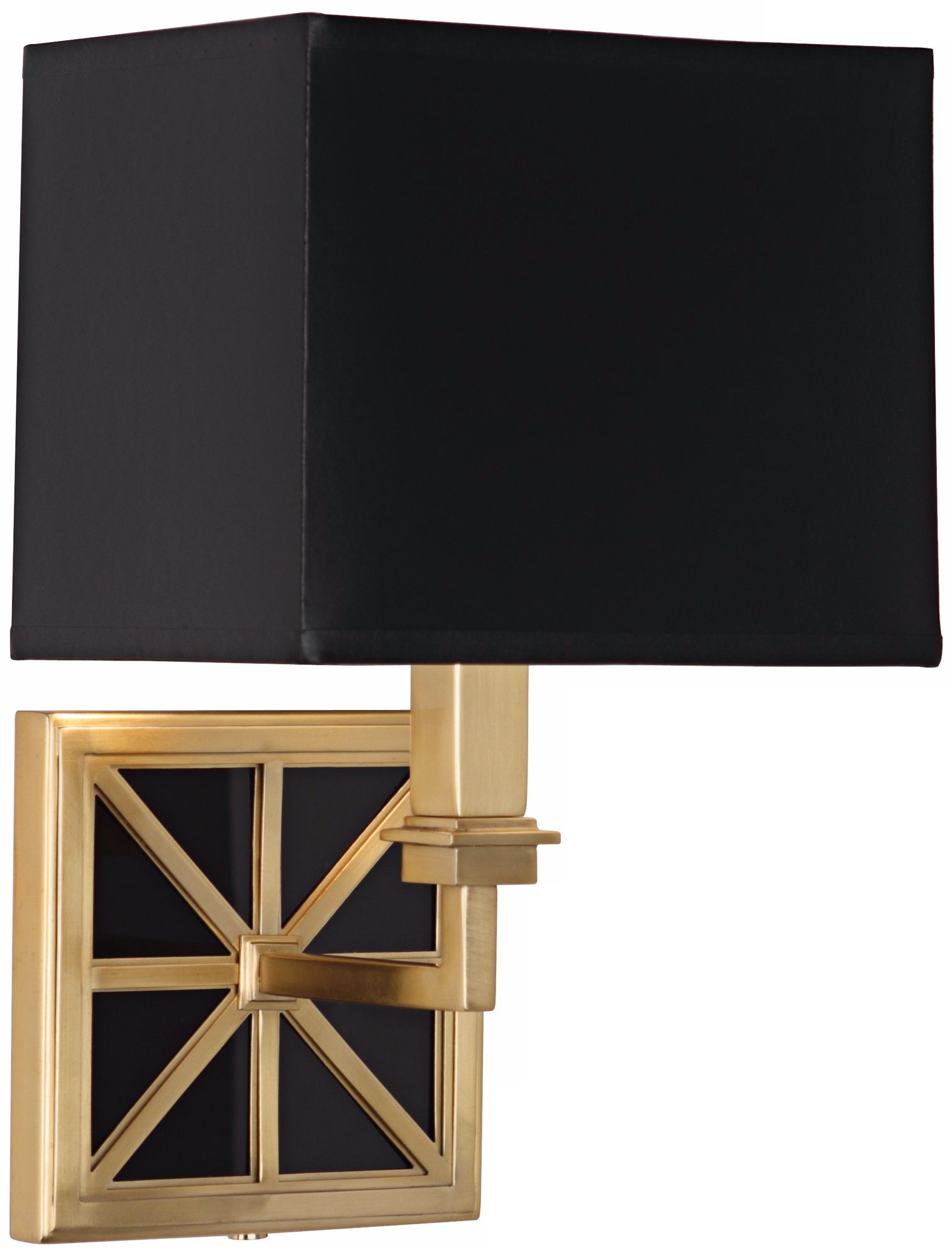 Mary McDonald Directoire Black 13 3/4" High Brass Wall Lamp