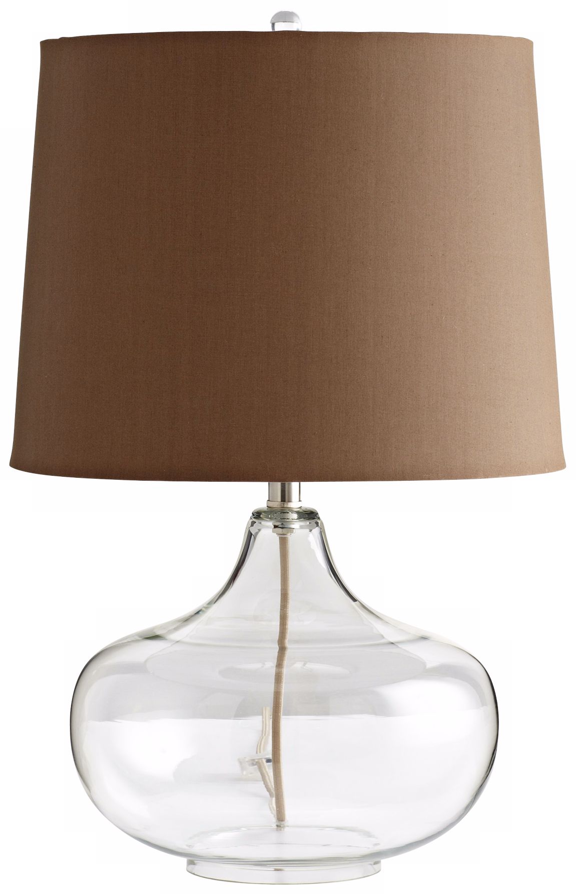 See Through Clear Glass Table Lamp