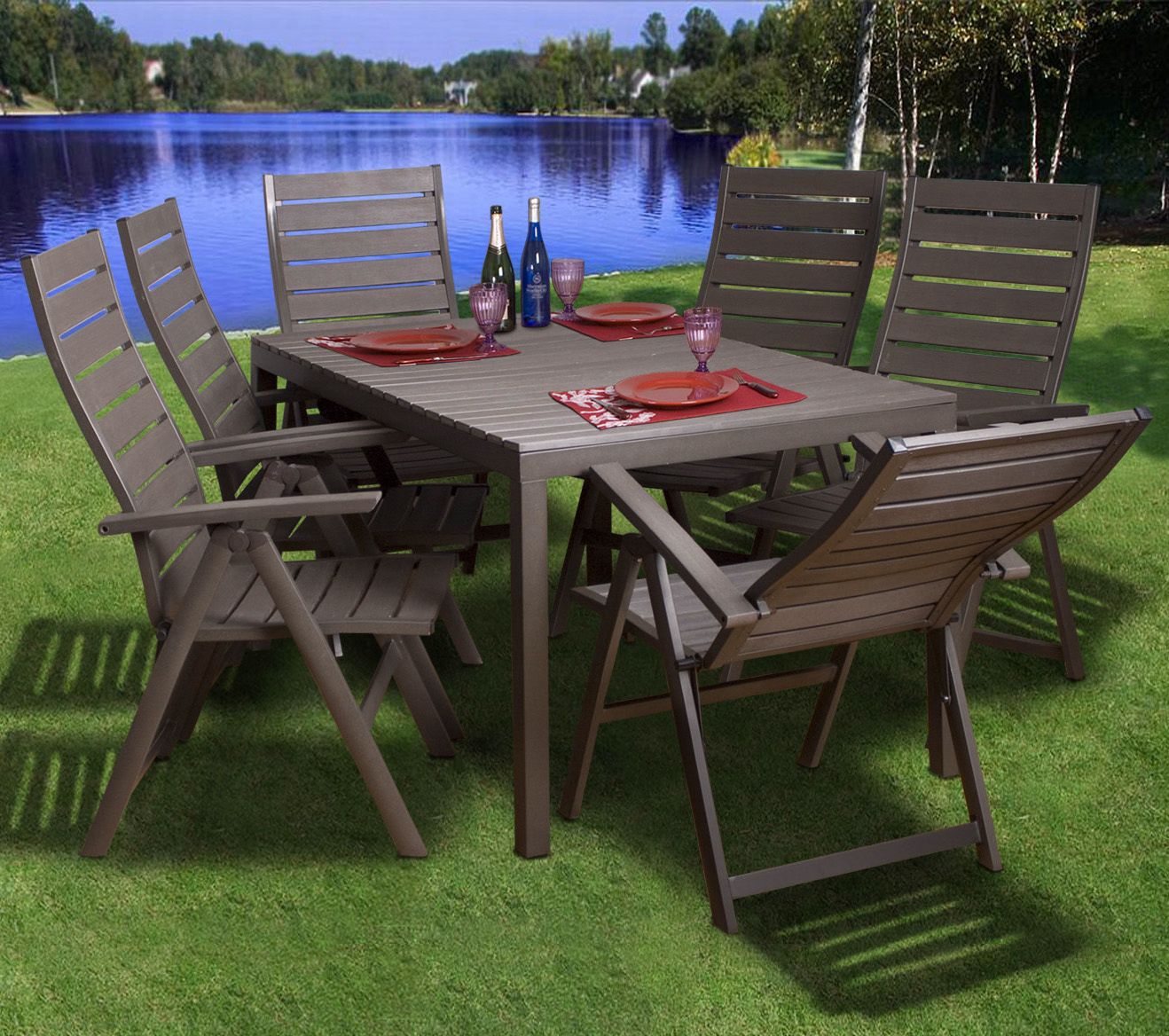 Atlantic Edinburgh 7-Piece Outdoor Dining Set