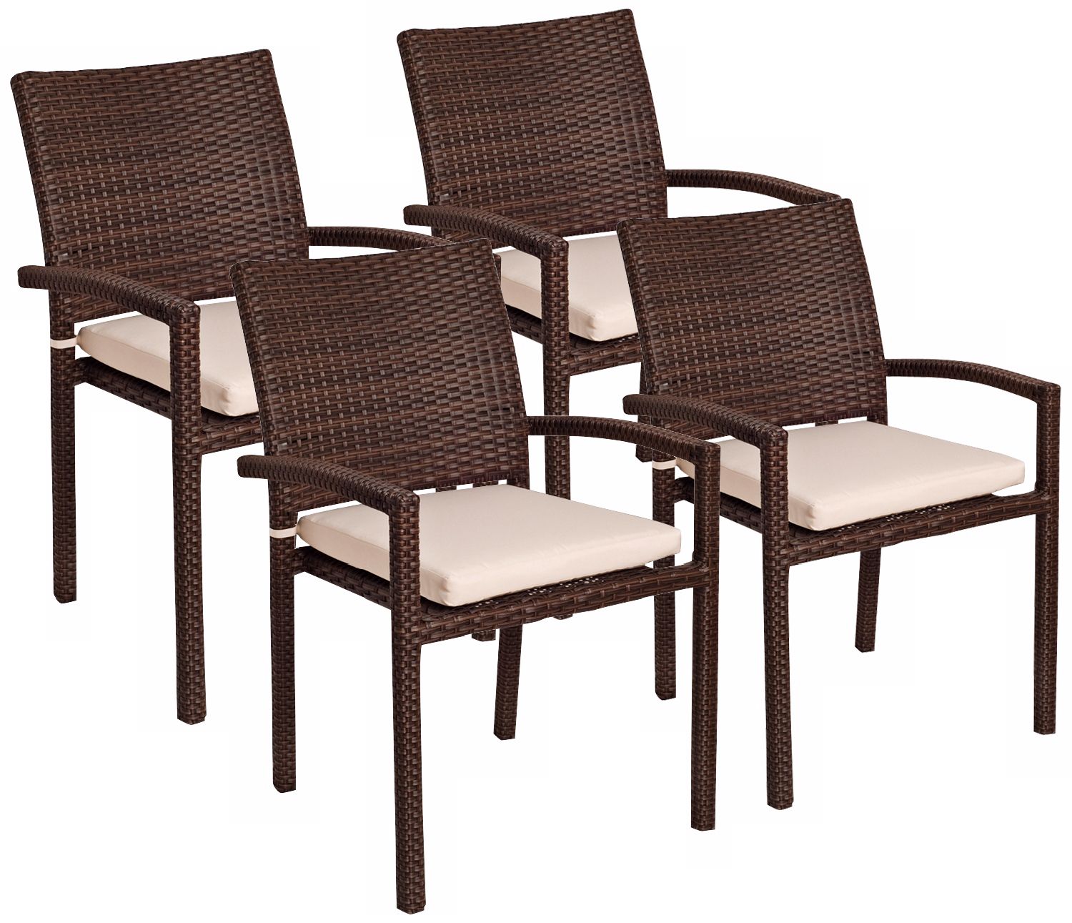 Atlantic Liberty Set of 4 Outdoor Armchairs