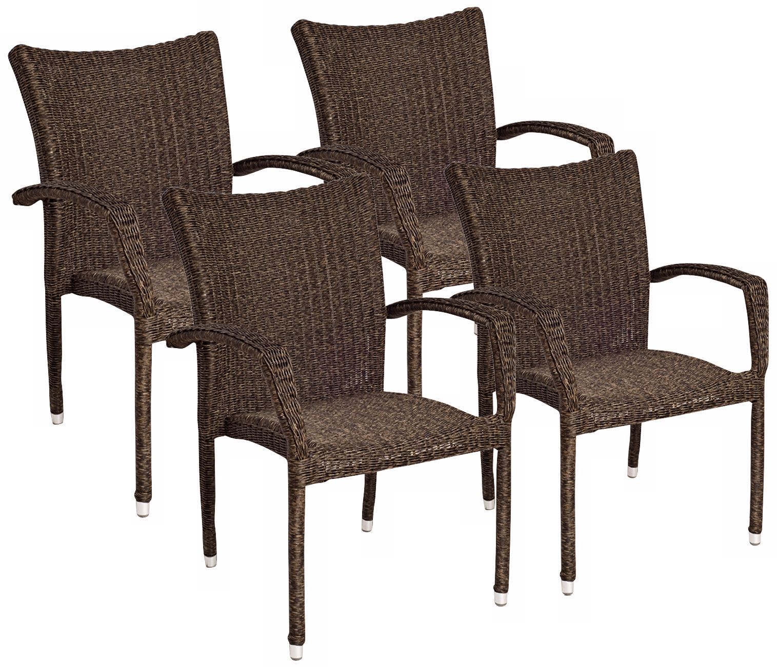 Atlantic Bari Set of 4 Armchairs