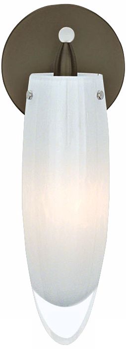 LBL Icicle Bronze Opal Glass 11 1/2" High Wall Sconce